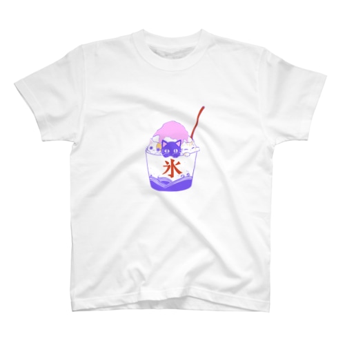 夏猫グラス Regular Fit T-Shirt