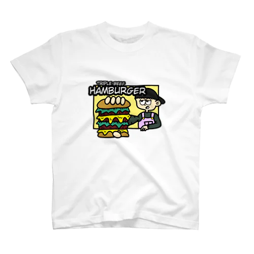 triple beef hamburger スタンダードTシャツ