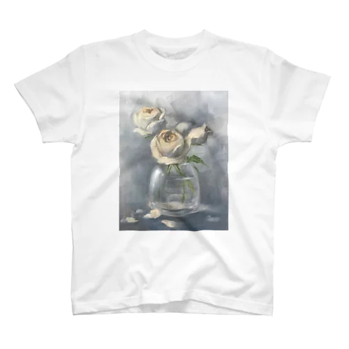 白バラが好き Regular Fit T-Shirt