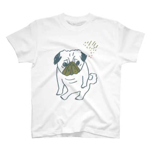 パグ座り/しぶめ スタンダードTシャツ