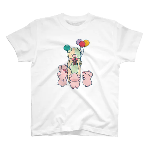 着ぐるみとぶたちゃんず スタンダードTシャツ