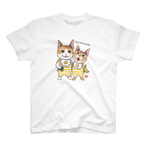 私の小さなヒーロー達🍳🍳🐈🐈✨ スタンダードTシャツ