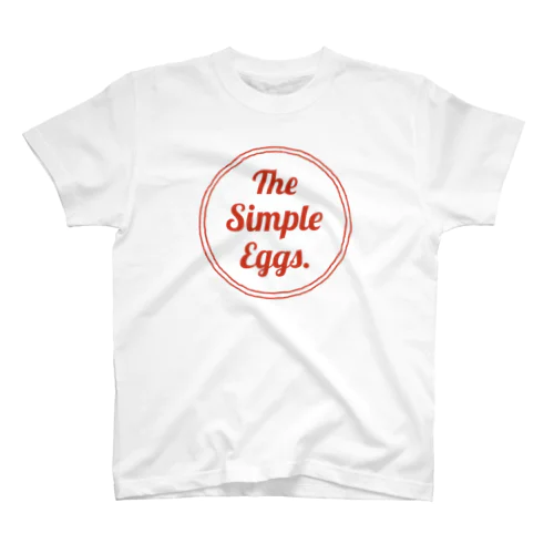 The Simple Eggs. アカイロゴ スタンダードTシャツ