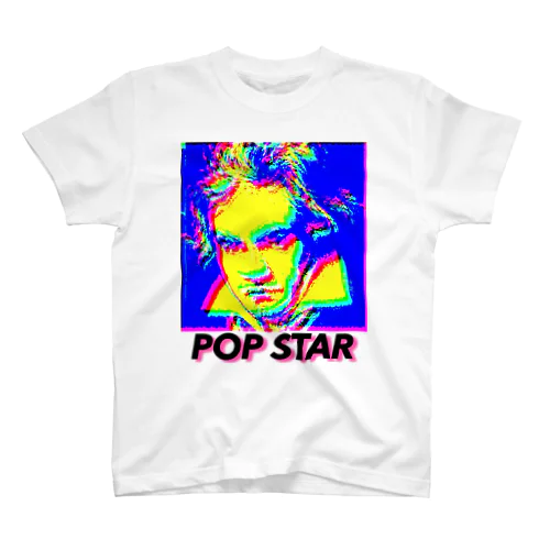 POP STAR-blue スタンダードTシャツ
