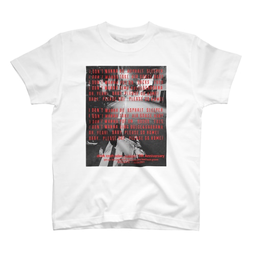 ASPHALT SLEEPER[赤] Regular Fit T-Shirt