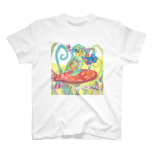 Alice's adventures in Wonderland（Advice from a Caterpillar（Advice from a Caterpillar）/by animalinka Regular Fit T-Shirt