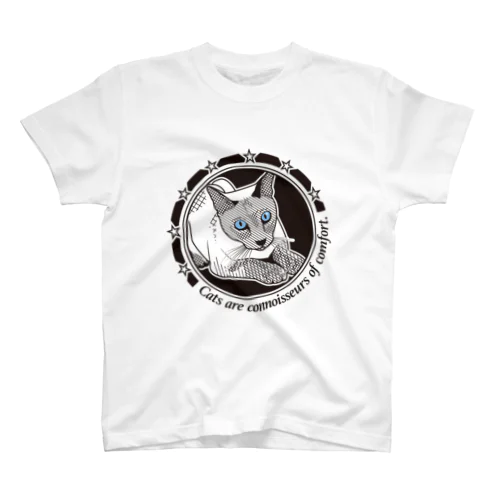 Cats are connoisseurs of comfort.(Another Ver.) Regular Fit T-Shirt