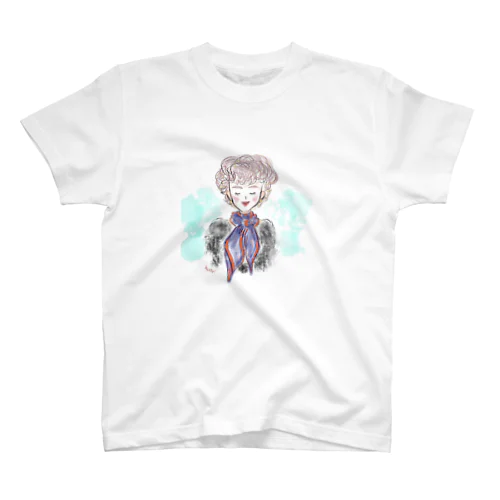 スカーフを巻いた女の子 スタンダードTシャツ