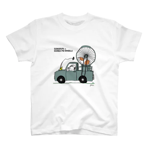 スマルピーとモルモットカー Regular Fit T-Shirt