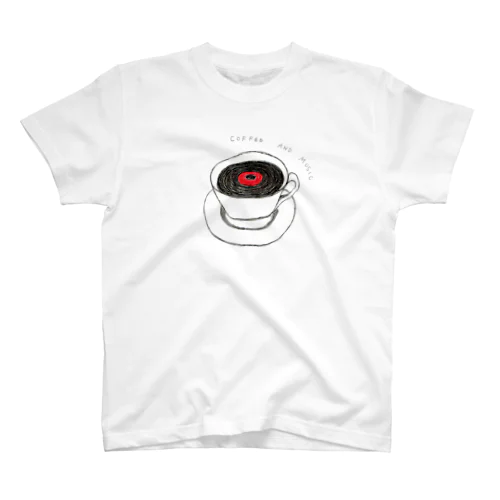 COFFEE AND MUSIC Regular Fit T-Shirt