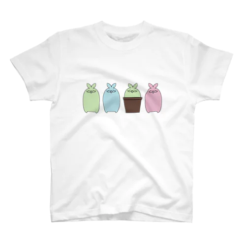 4種の双子葉類 スタンダードTシャツ