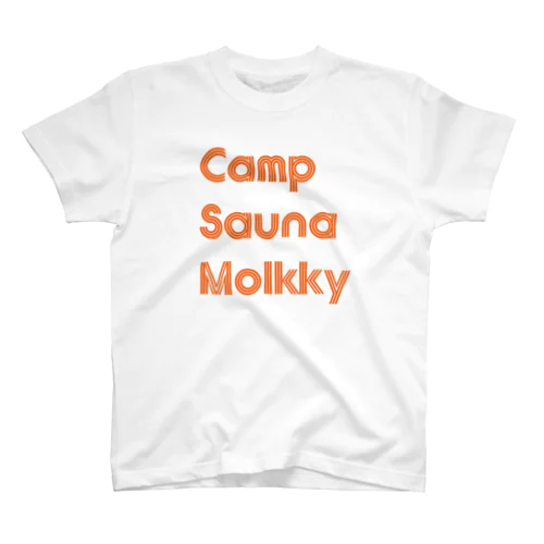 キャンプ・サウナ・モルック（オレンジ） Regular Fit T-Shirt