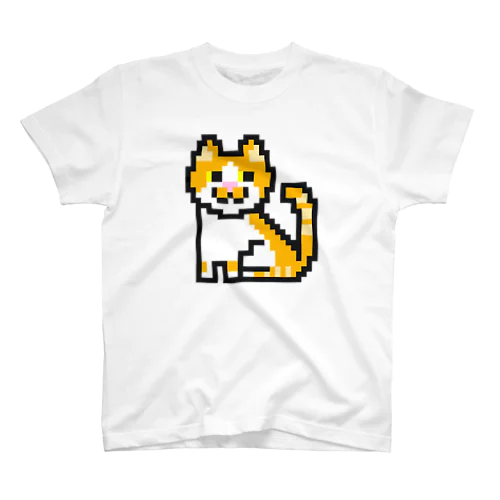 ドット絵　茶白猫 Regular Fit T-Shirt