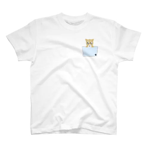 ポケットわんこ Regular Fit T-Shirt