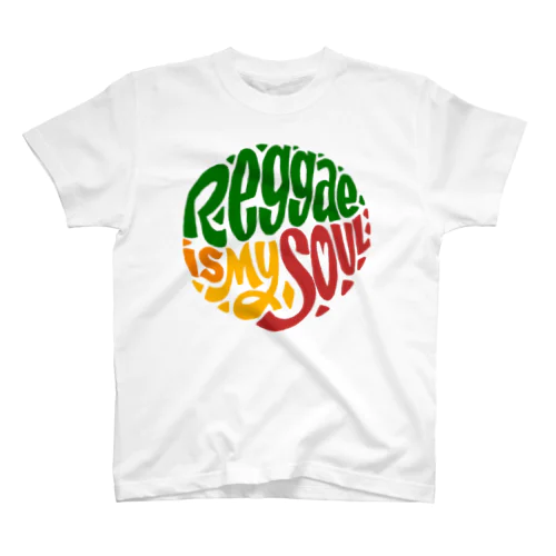 Reggae is my soul（レゲエ魂） Regular Fit T-Shirt