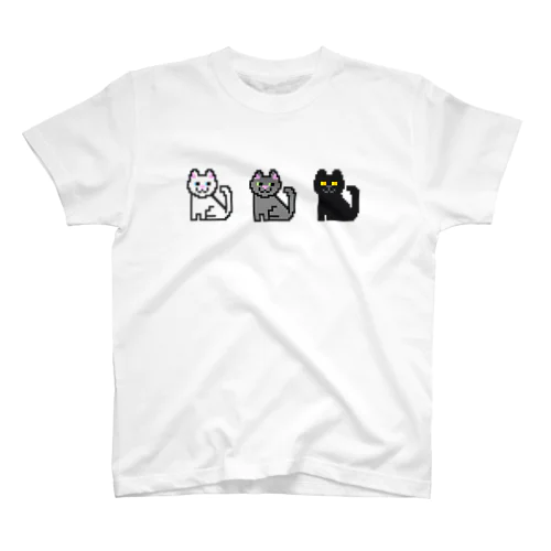 モノクロ猫ちゃんズ Regular Fit T-Shirt