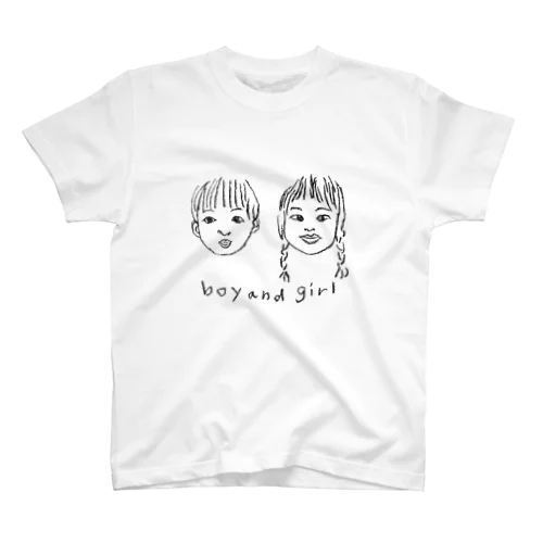 boy and girl スタンダードTシャツ