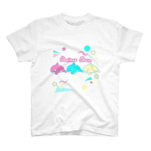 レトロ風シャチたち スタンダードTシャツ