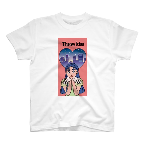 投げキッスの女の子 Regular Fit T-Shirt