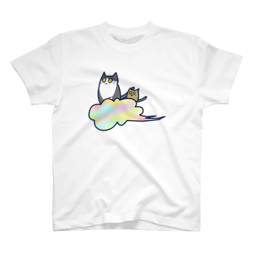 五色の雲と二匹の猫 スタンダードTシャツ