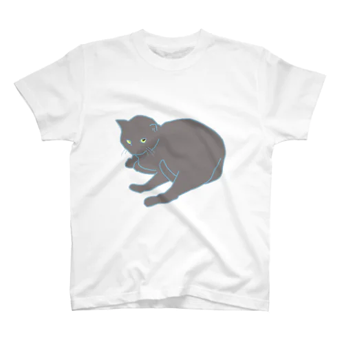 黒猫こぱん Regular Fit T-Shirt