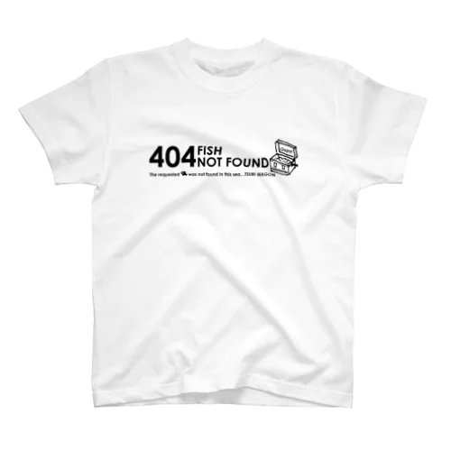 404 つまりは丸坊主だったってことさ（黒ロゴ） スタンダードTシャツ