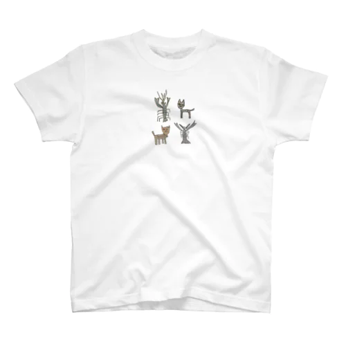 ザリガニと猫×2 スタンダードTシャツ