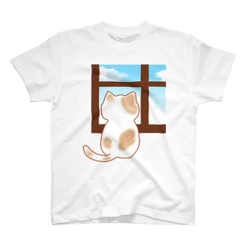猫 〜窓辺のひととき〜 スタンダードTシャツ