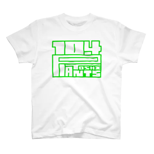 104plants Green Line Regular Fit T-Shirt