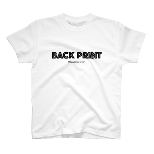 『BACK PRINT』  Regular Fit T-Shirt