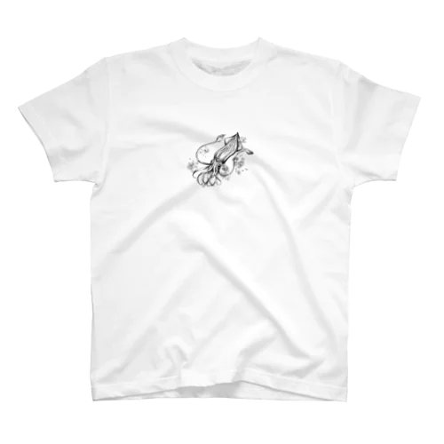 烏賊(ブラック) Regular Fit T-Shirt