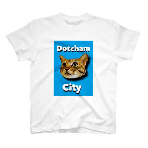 Dotcham City シアン Regular Fit T-Shirt