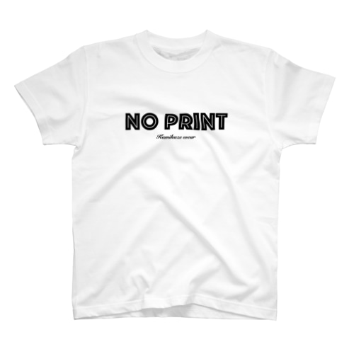 『NO PRINT』 Regular Fit T-Shirt