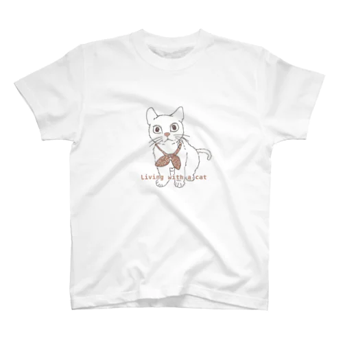 （茶色）ねこちゃん スタンダードTシャツ