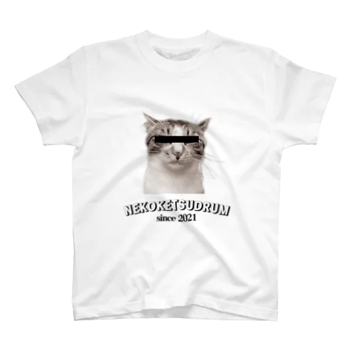 ケツドラム猫のみなちゃん・モノクロ③ スタンダードTシャツ