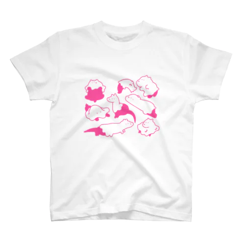 シロヌノマトメ桃 Regular Fit T-Shirt
