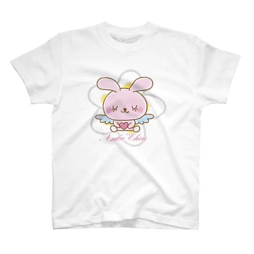 天使のうさぎハピバニちゃん Regular Fit T-Shirt