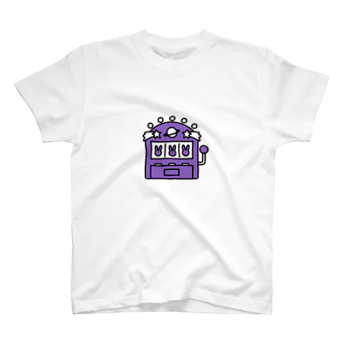 うさぎスロット/紫 Regular Fit T-Shirt