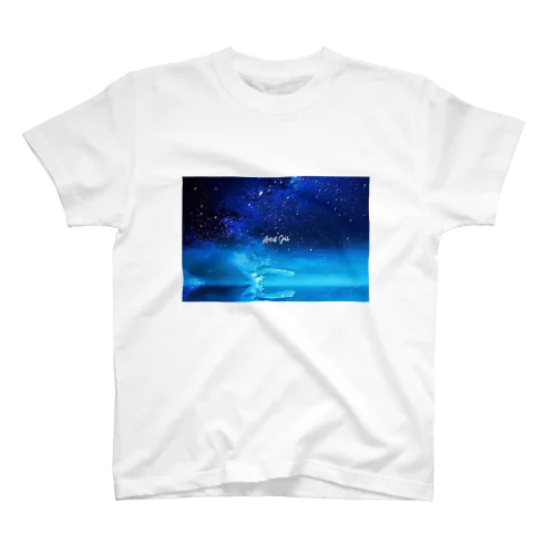 絵画風の幻想的な星空(横長) Regular Fit T-Shirt