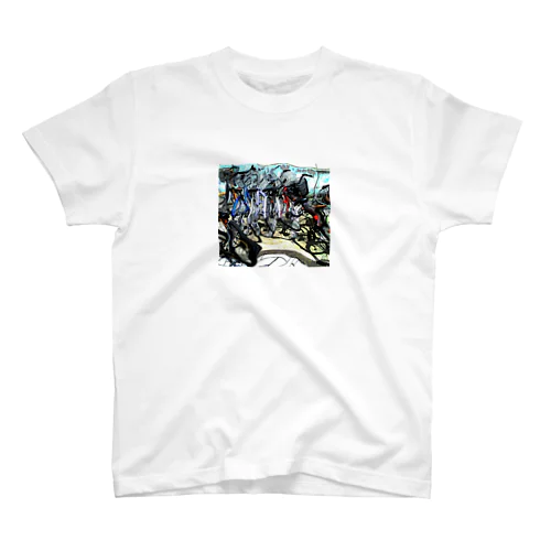 自転車ドミノ Regular Fit T-Shirt