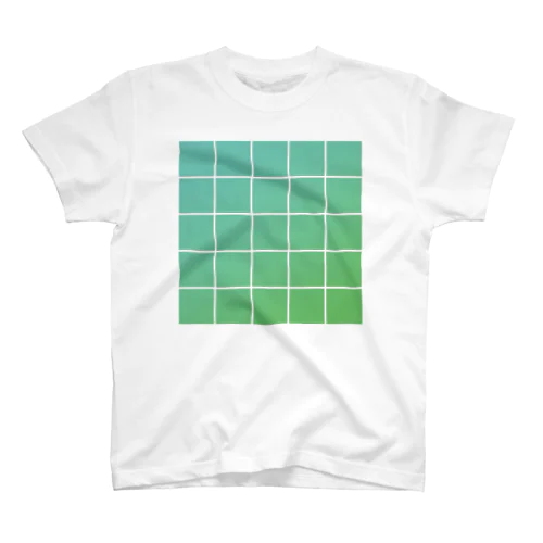 color tile-GREEN Regular Fit T-Shirt