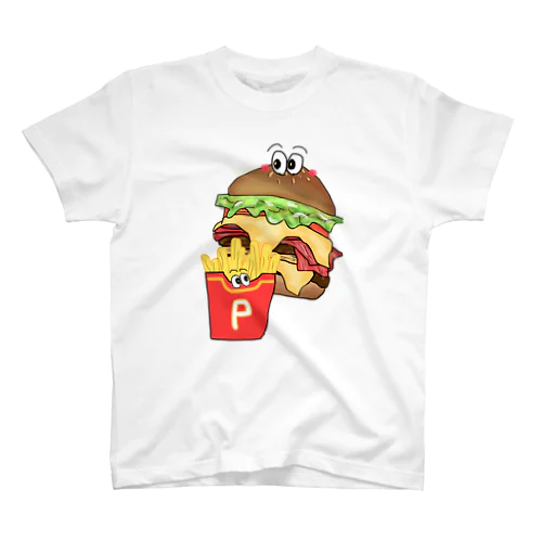 Wチーズベーコンレタスバーガーセット スタンダードTシャツ