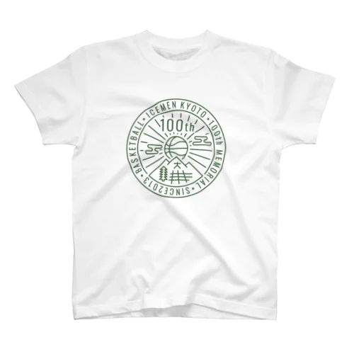 icemen kyoto 100th / white base スタンダードTシャツ