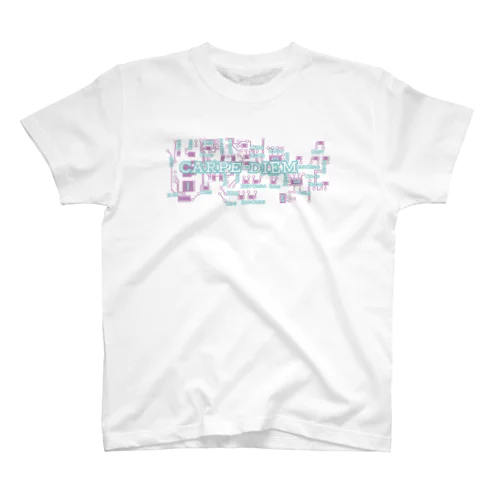 基盤 くすみパープル スタンダードTシャツ