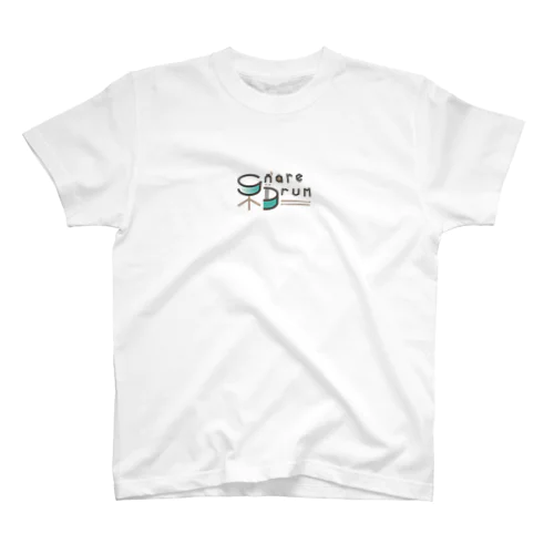 スネアドラムロゴ Regular Fit T-Shirt