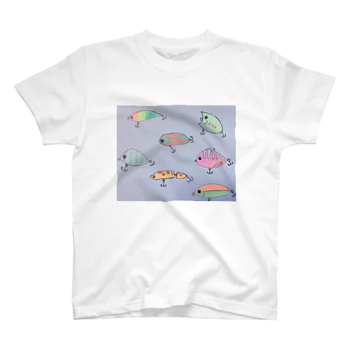 可愛い魚ルアーデザイングッズ スタンダードTシャツ