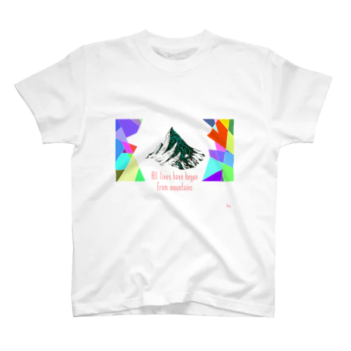 All lives have begun from mountains スタンダードTシャツ