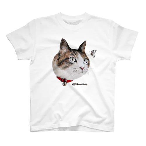 ねこ－２（タマとチョウチョ）イラスト Regular Fit T-Shirt