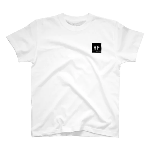 HF スクエアロゴ　ブラック Regular Fit T-Shirt