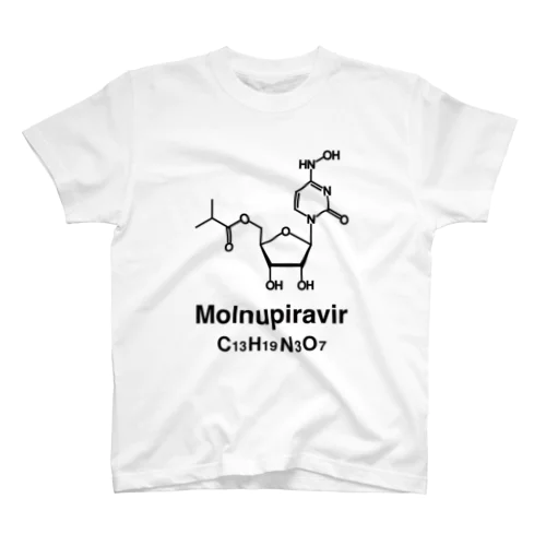 モルヌピラビル【化学構造式】 Regular Fit T-Shirt